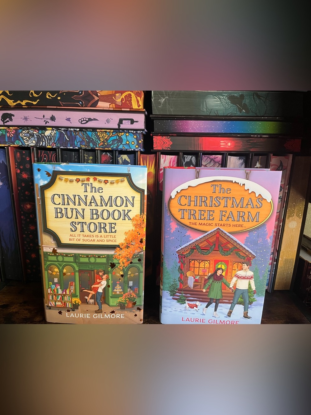 The Cinnamon Bun Book Store & The Christmas Tree Farm Deluxe Hardcover Bundle